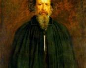 约翰埃弗里特米莱斯 - Portrait of Lord Alfred Tennyson